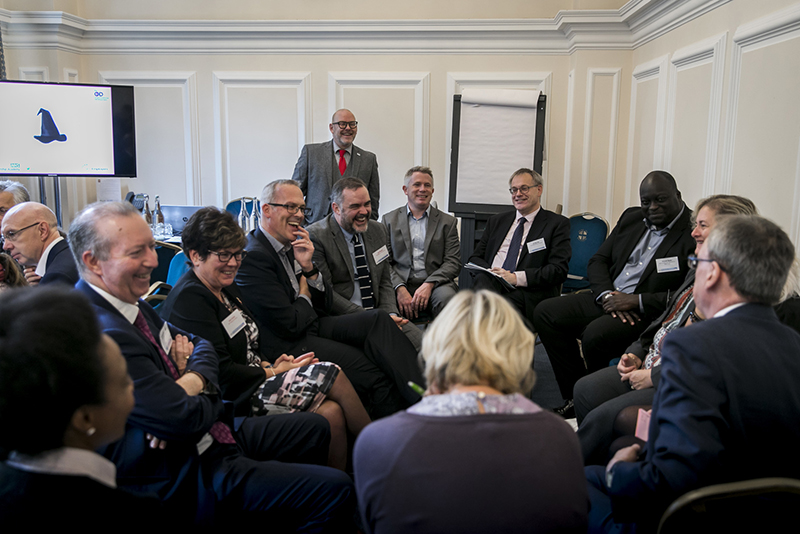 Paul Taylor-Pitt (centre) lead a frank discussion about perceptions of NHS managers at the MiP Members' Summit in October 2017 - the catalyst for the union's new Managers Matter campaign.