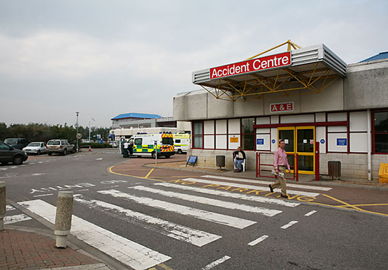 Accident & Emergency entrance to Royal Bournemouth Hospital