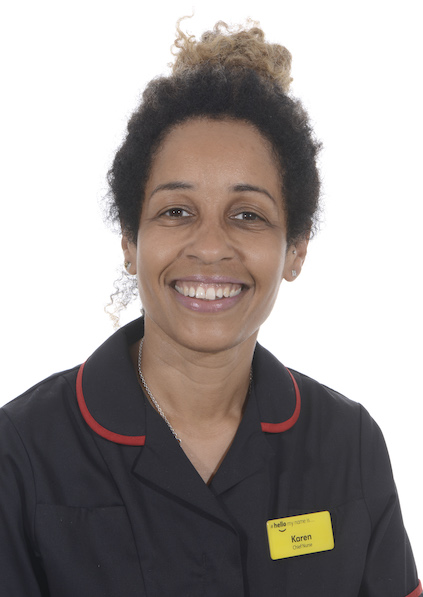 Karen Bonner in uniform chief nurse 2020